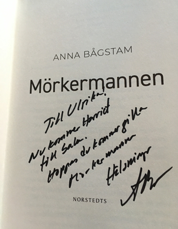 Hälsning i Mörkermannen från Anna Bågstam
