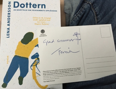 Boken Dottern och sommarhälsning från Pernilla