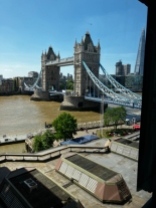 Utsikt från hotellrummet Tower Bridge