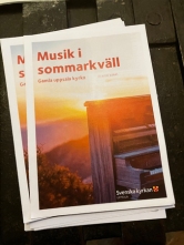 Musik i sommarkväll lördagar i Gamla Uppsala kyrka 18 juli 22