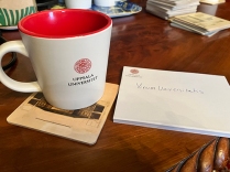 Kaffemugg universitetets och block med Vinum Universitatis
